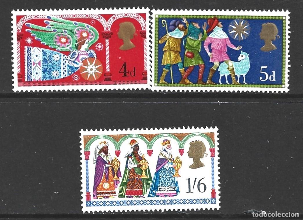 Sellos: GRAN BRETA&Ntilde;A 579/81** - A&Ntilde;O 1969 - NAVIDAD - Foto 1