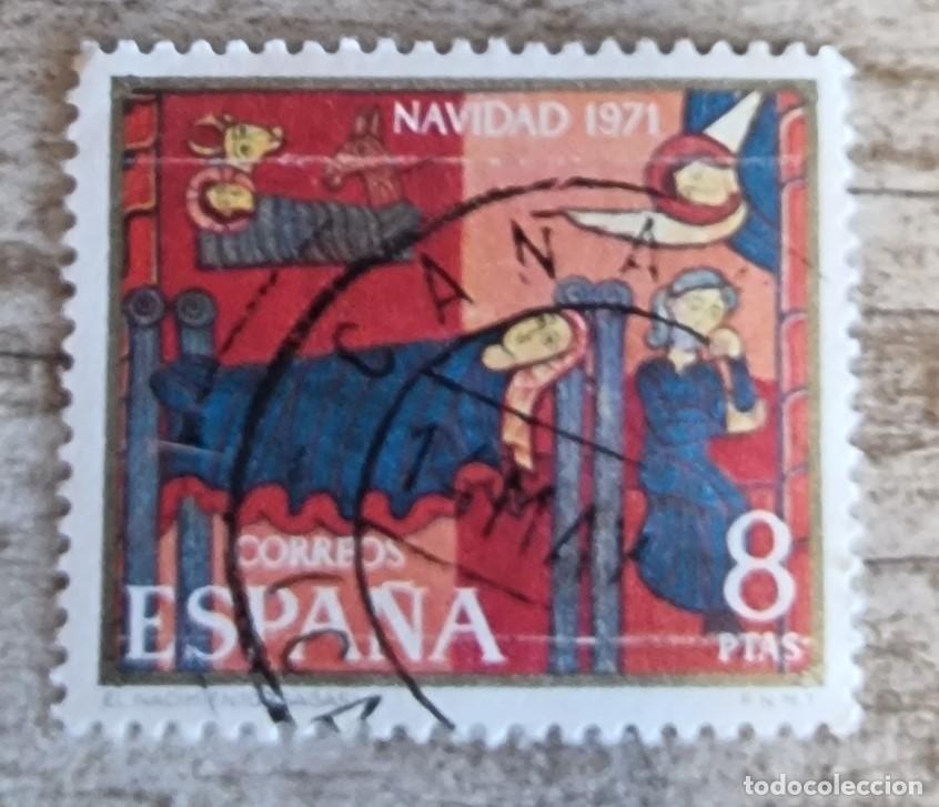 Sellos: SELLO USADO ESPA&Ntilde;A 1971 - NAVIDAD - Foto 1