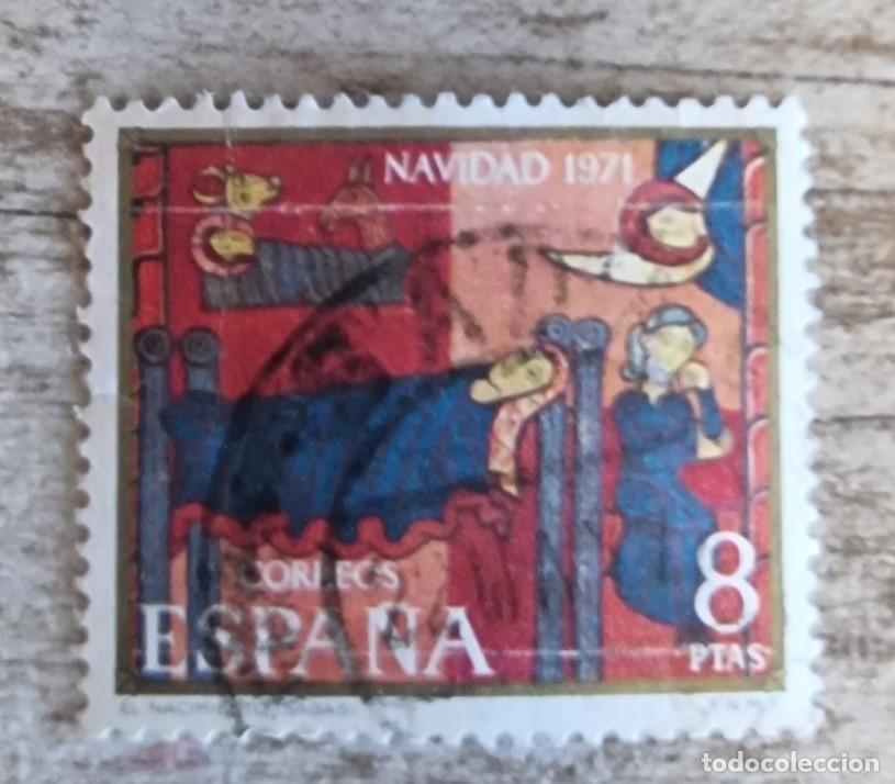 Sellos: SELLO USADO ESPA&Ntilde;A 1971 - NAVIDAD - Foto 1