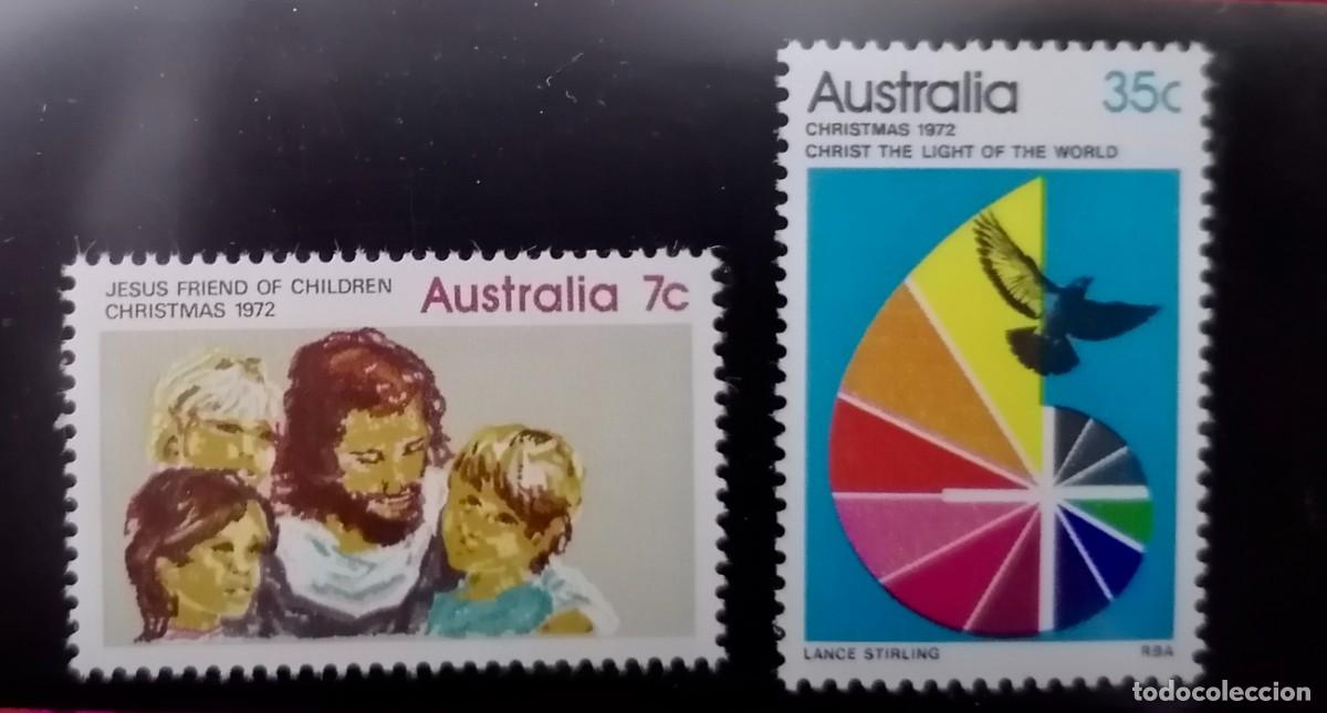 Sellos: AUSTRALIA 1972 - NAVIDAD - Foto 1