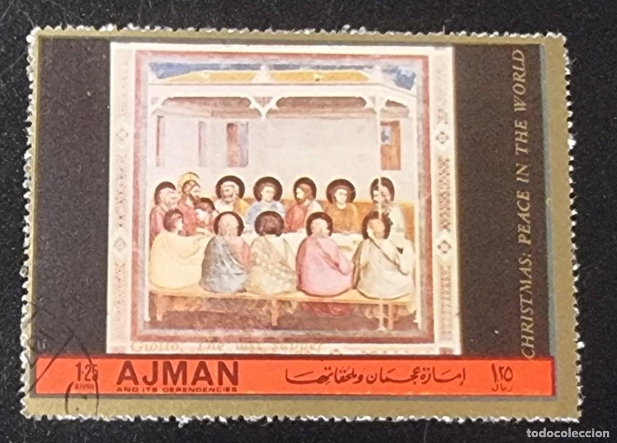 Sellos: SELLO USADO - AJMAN - NAVIDAD - Foto 1