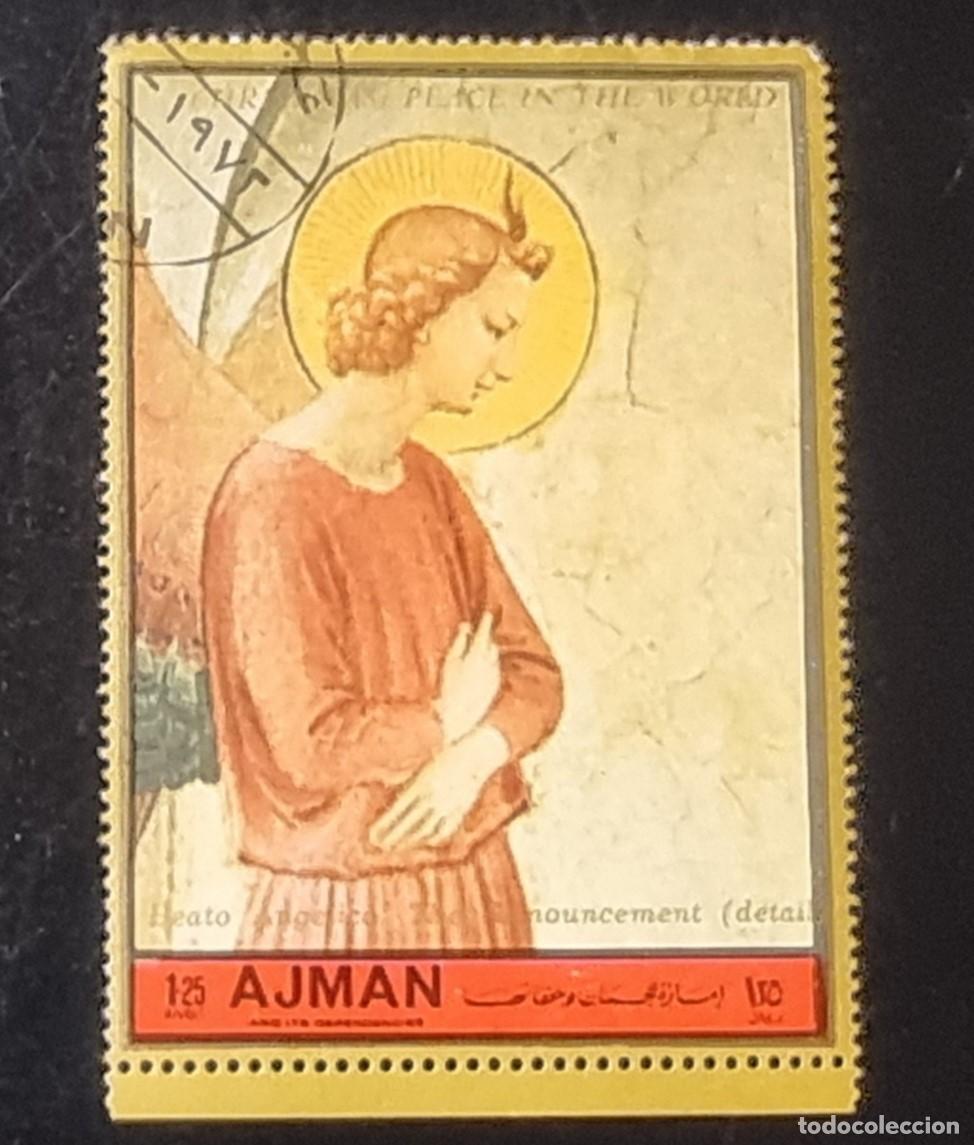 Sellos: SELLO USADO - AJMAN - NAVIDAD - Foto 1