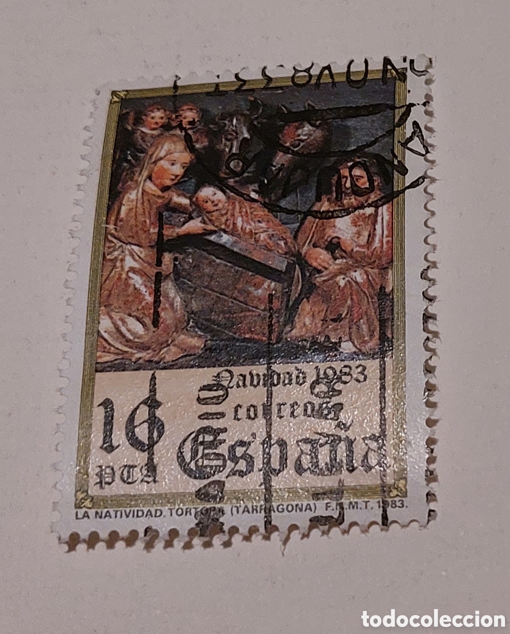 Sellos: Sello Espa&ntilde;a navidad 1983 usado - Foto 1