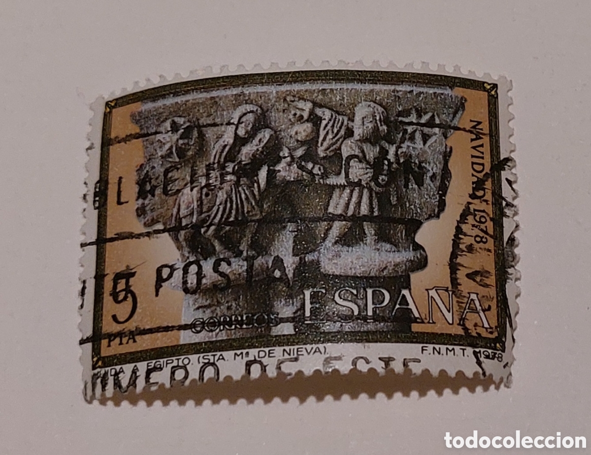 Sellos: Sello Espa&ntilde;a 1978 navidad usado - Foto 1