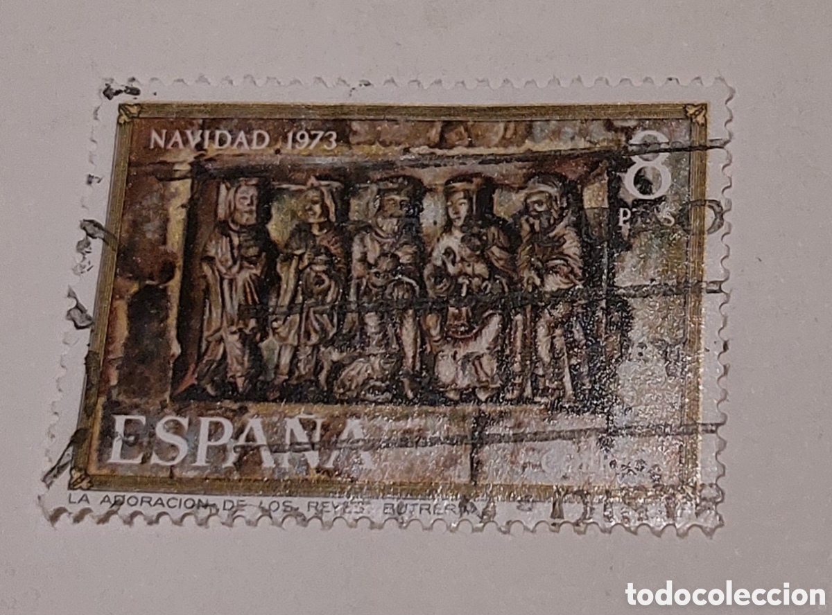 Sellos: Sello Espa&ntilde;a navidad 1983 usado - Foto 1