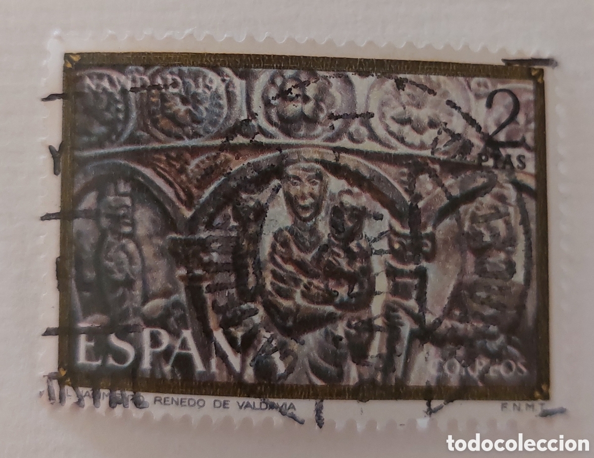 Sellos: Sello Espa&ntilde;a navidad 1974 usado - Foto 1