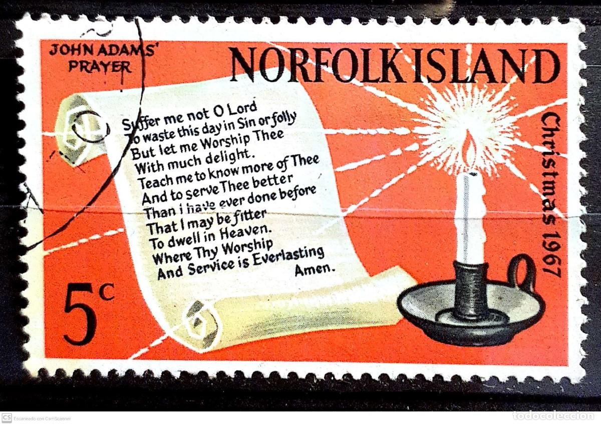 Sellos: NORFOLK n&ordm; 94&ordm; Navidad 1967. Completa - Foto 1