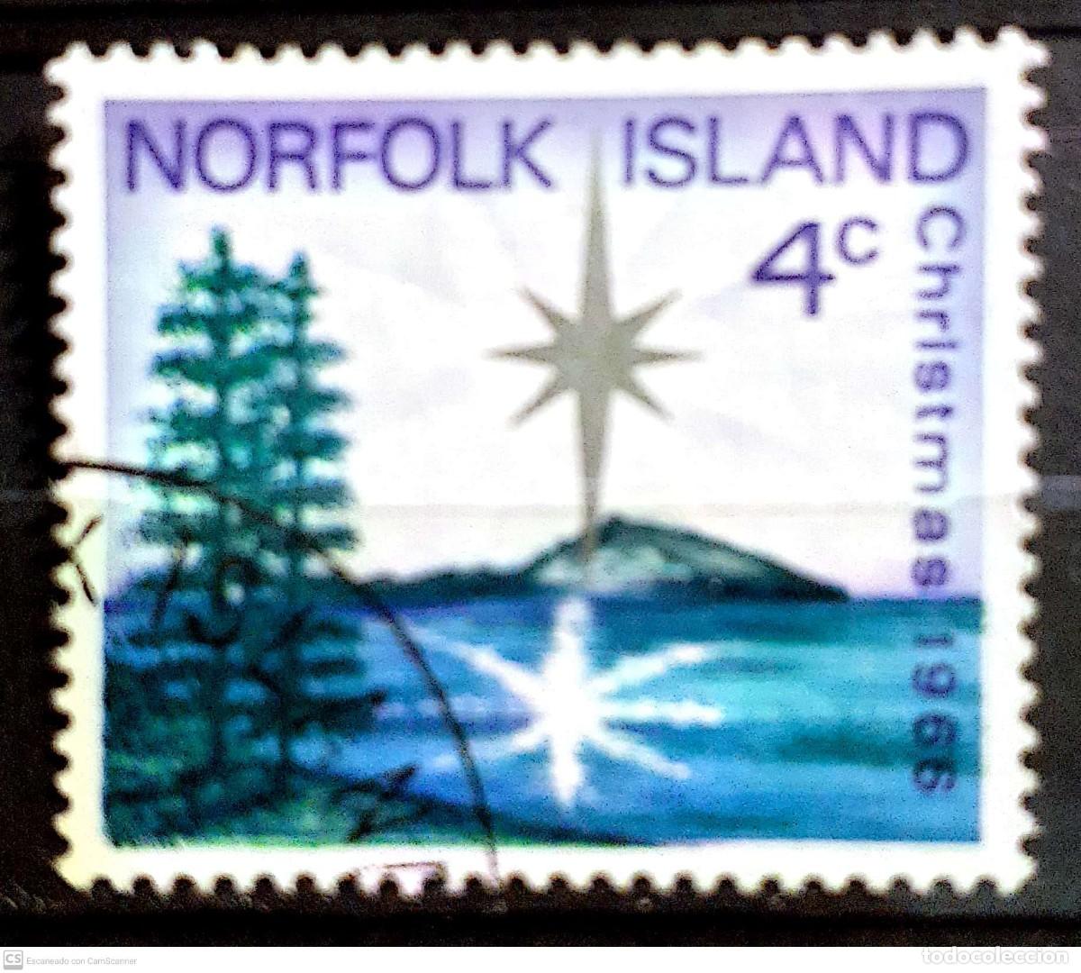 Sellos: NORFOLK n&ordm; 78&ordm; Navidad 1966. Completa - Foto 1
