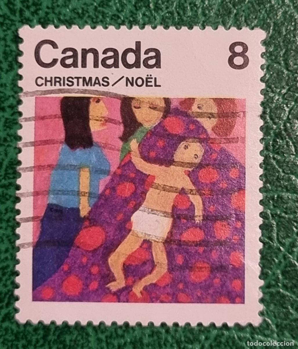 Sellos: SELLO USADO CANADA 1975 NAVIDAD - Foto 1