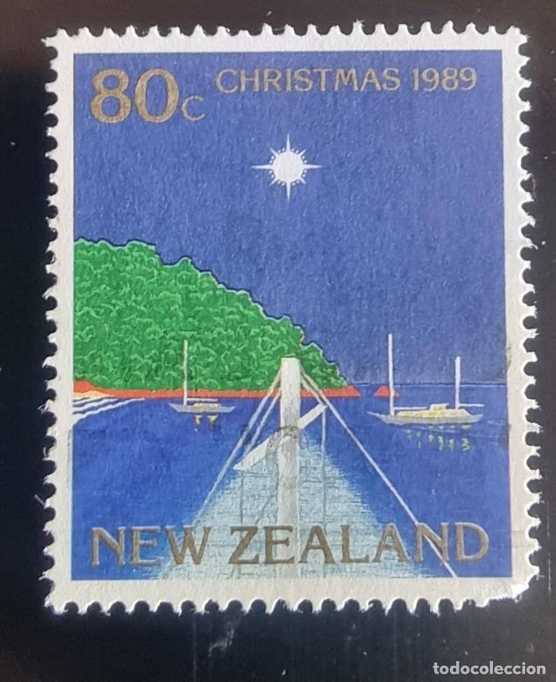 Sellos: SELLO USADO NUEVA ZELANDA 1989 NAVIDAD - Foto 1