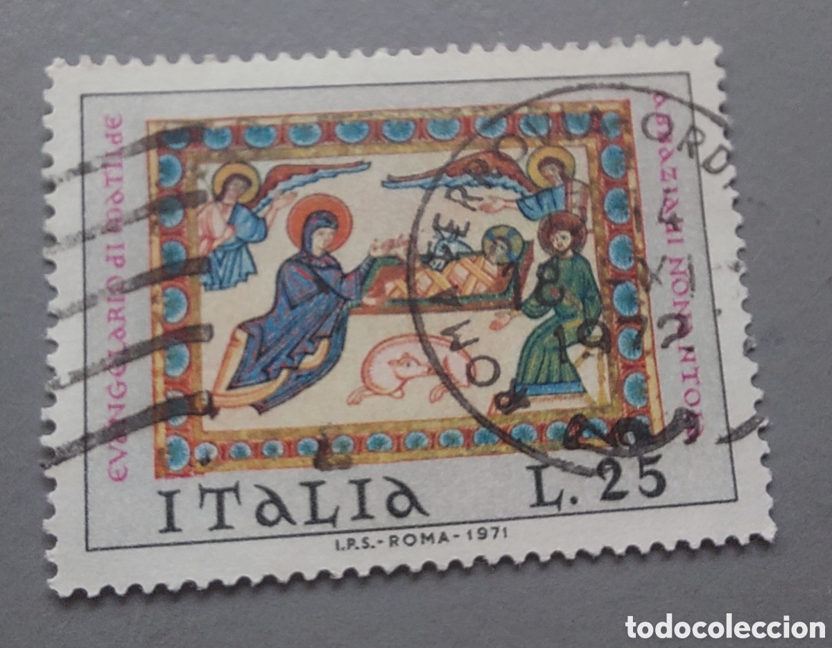 Sellos: ITALIA Sello navidad 1971 - Foto 1