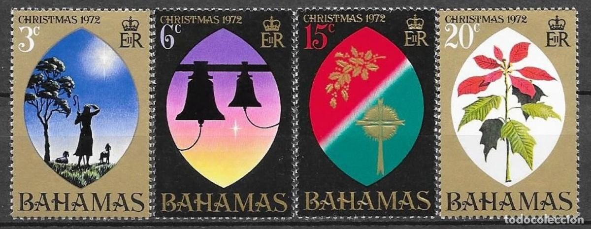 Sellos: BAHAMAS 1972 - NAVIDAD - YVERT 328/331** - Foto 1