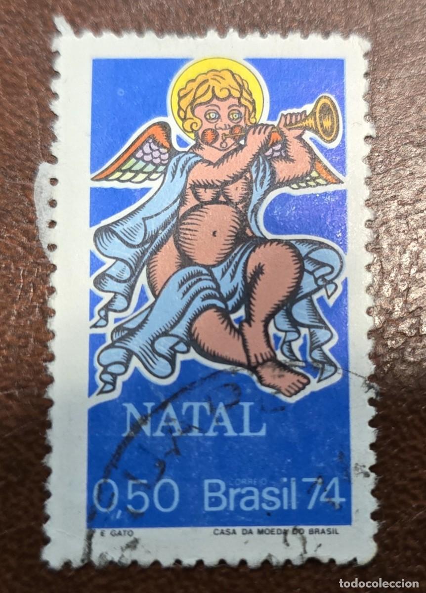 Sellos: SELLO USADO BRASIL 1974 NAVIDAD - Foto 1