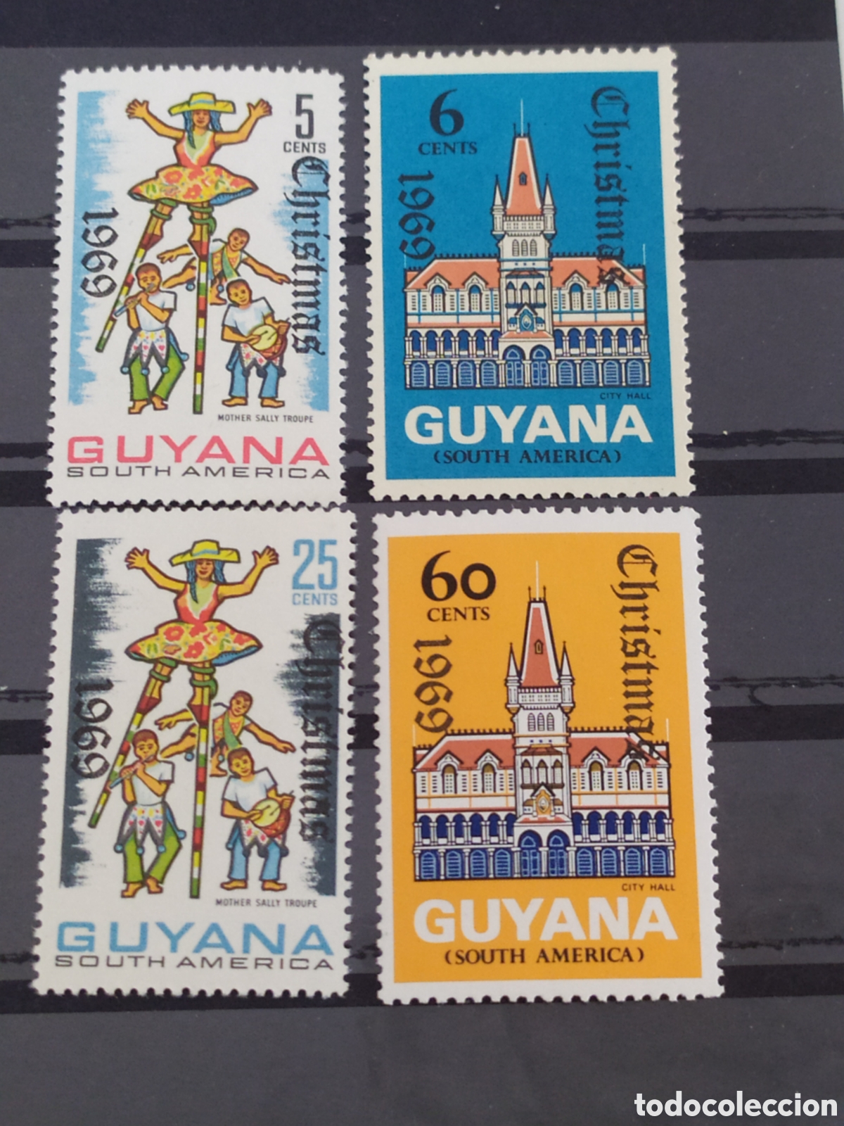 Sellos: GUAYANA NAVIDAD 1969 MNH - Foto 1