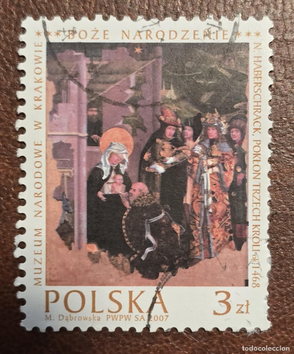 Sellos: SELLO USADO POLONIA 2007- NAVIDAD - Foto 1