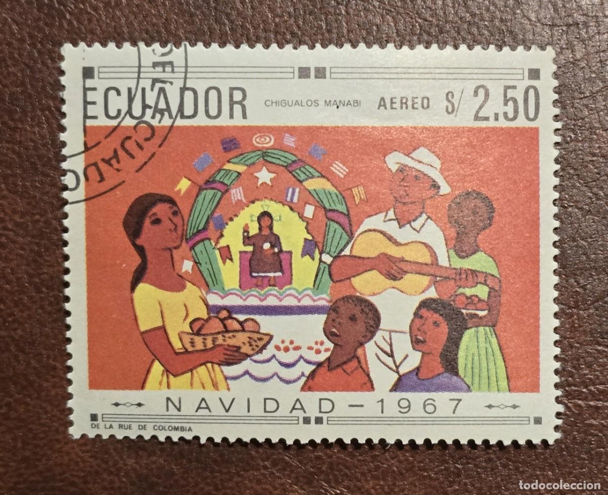 Sellos: SELLO USADO ECUADOR 1967 - NAVIDAD - Foto 1