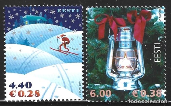 Sellos: ESTONIA 533/34** - A&Ntilde;O 2006 - NAVIDAD - Foto 1