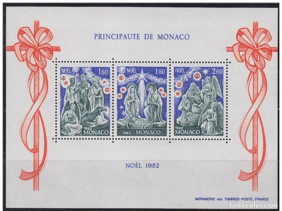 Sellos: SELLOS MONACO 1982 NO&Euml;L BF - 23 NAVIDAD - Foto 1