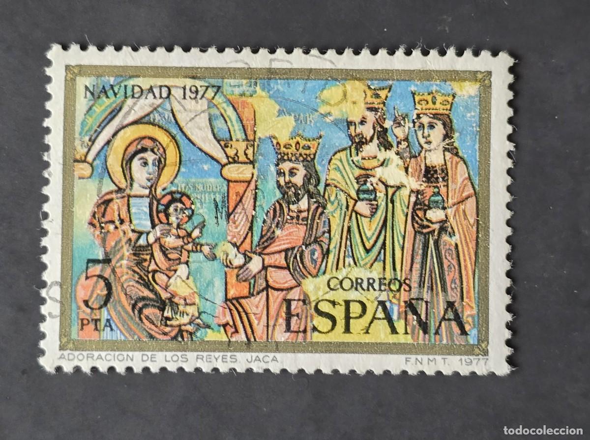 Sellos: SELLO USADO ESPA&Ntilde;A 1977 NAVIDAD - Foto 1