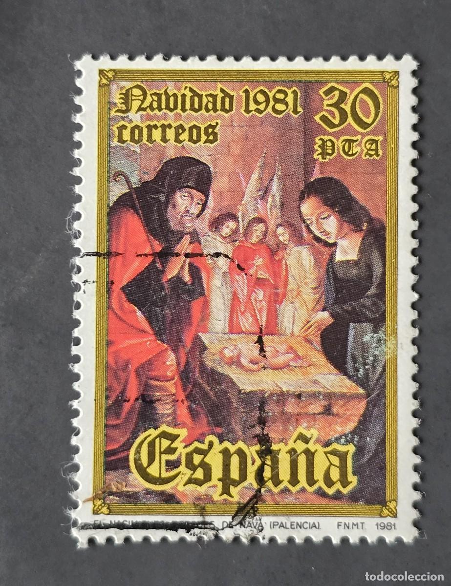 Sellos: SELLO USADO ESPA&Ntilde;A 1981 NAVIDAD - Foto 1