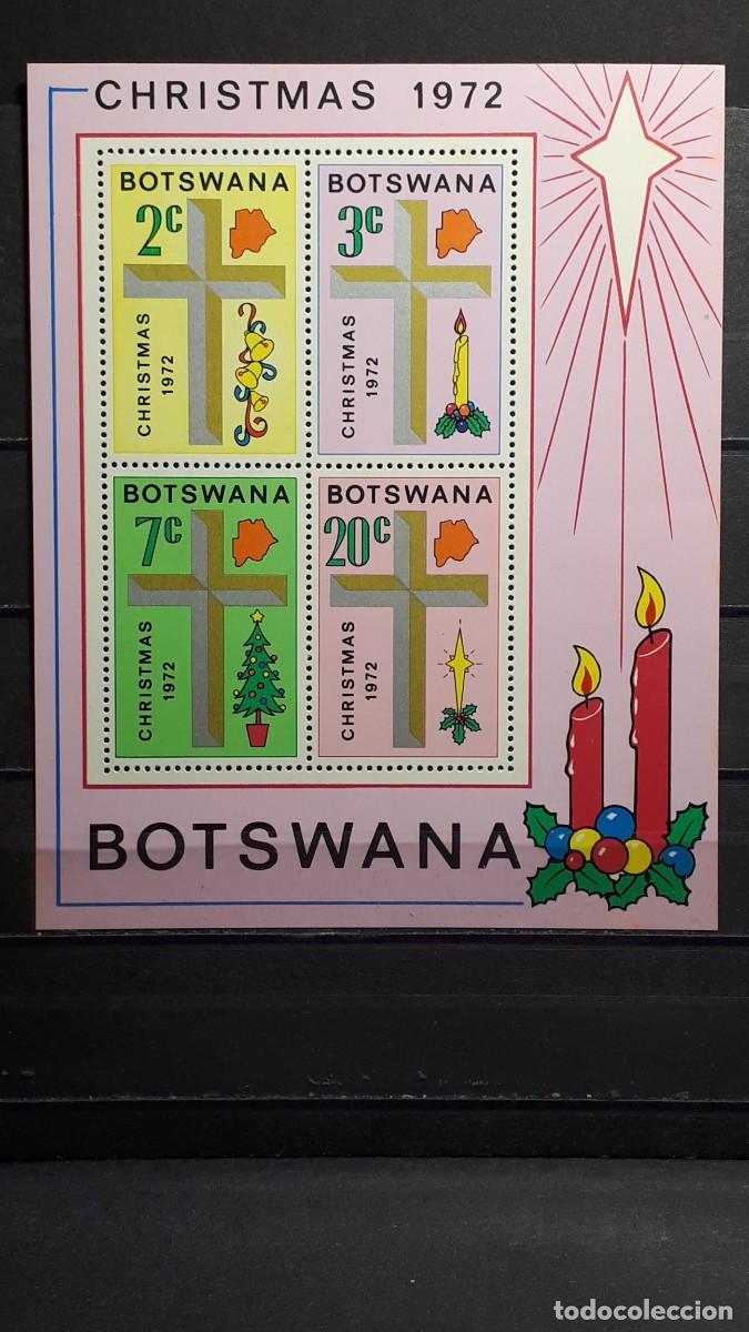 Sellos: BOTSWANA. NAVIDAD. A&Ntilde;O 1972. **. YVERT H.B.7. - Foto 1