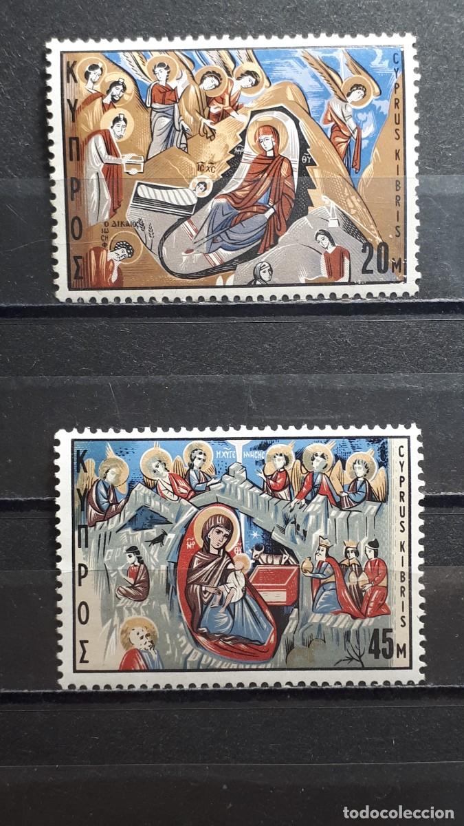 Sellos: NAVIDAD. CHIPRE. A&Ntilde;O 1969. **. YVERT 320/1 - Foto 1