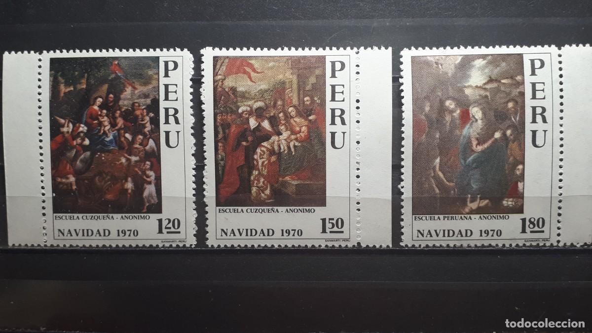 Sellos: NAVIDAD. PER&Uacute;. A&Ntilde;O 1970. **. YVERT 525/7 - Foto 1