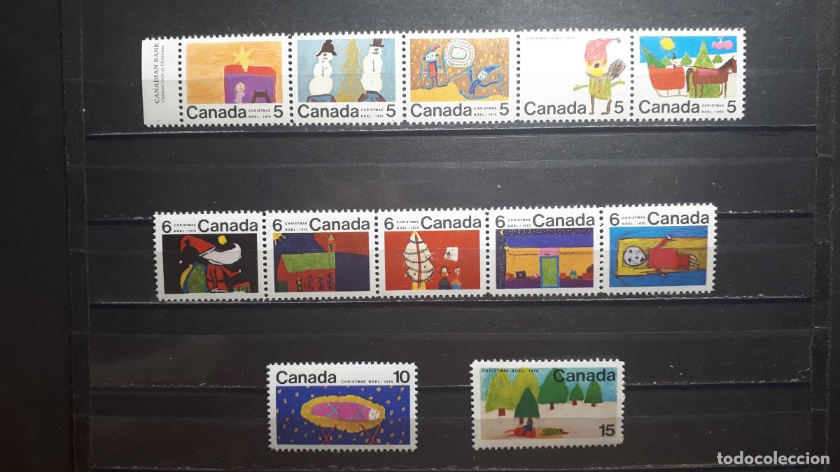Sellos: NAVIDAD. CANAD&Aacute; . A&Ntilde;O 1970. **. YVERT 439/50 - Foto 1