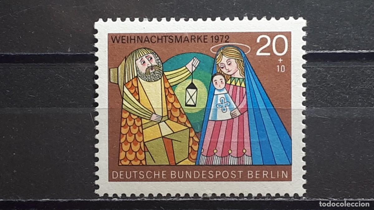 Sellos: NAVIDAD. BERL&Iacute;N . A&Ntilde;O 1972. **. YVERT 405 - Foto 1