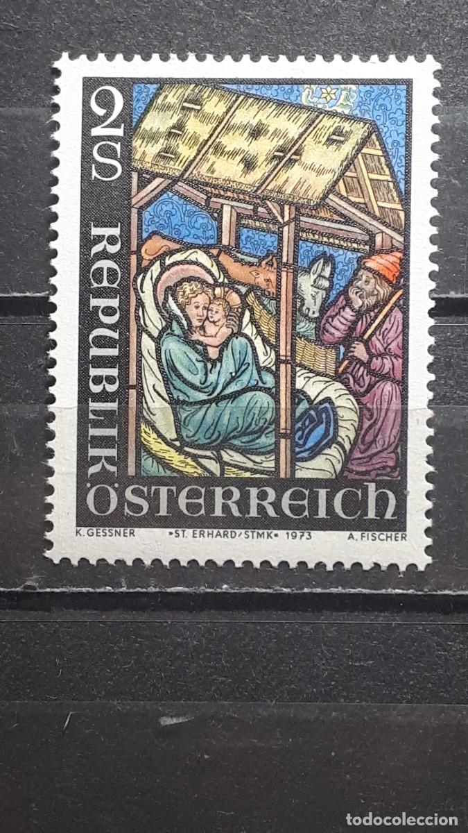 Sellos: NAVIDAD. AUSTRIA. A&Ntilde;O 1973. **. YVERT 1264 - Foto 1