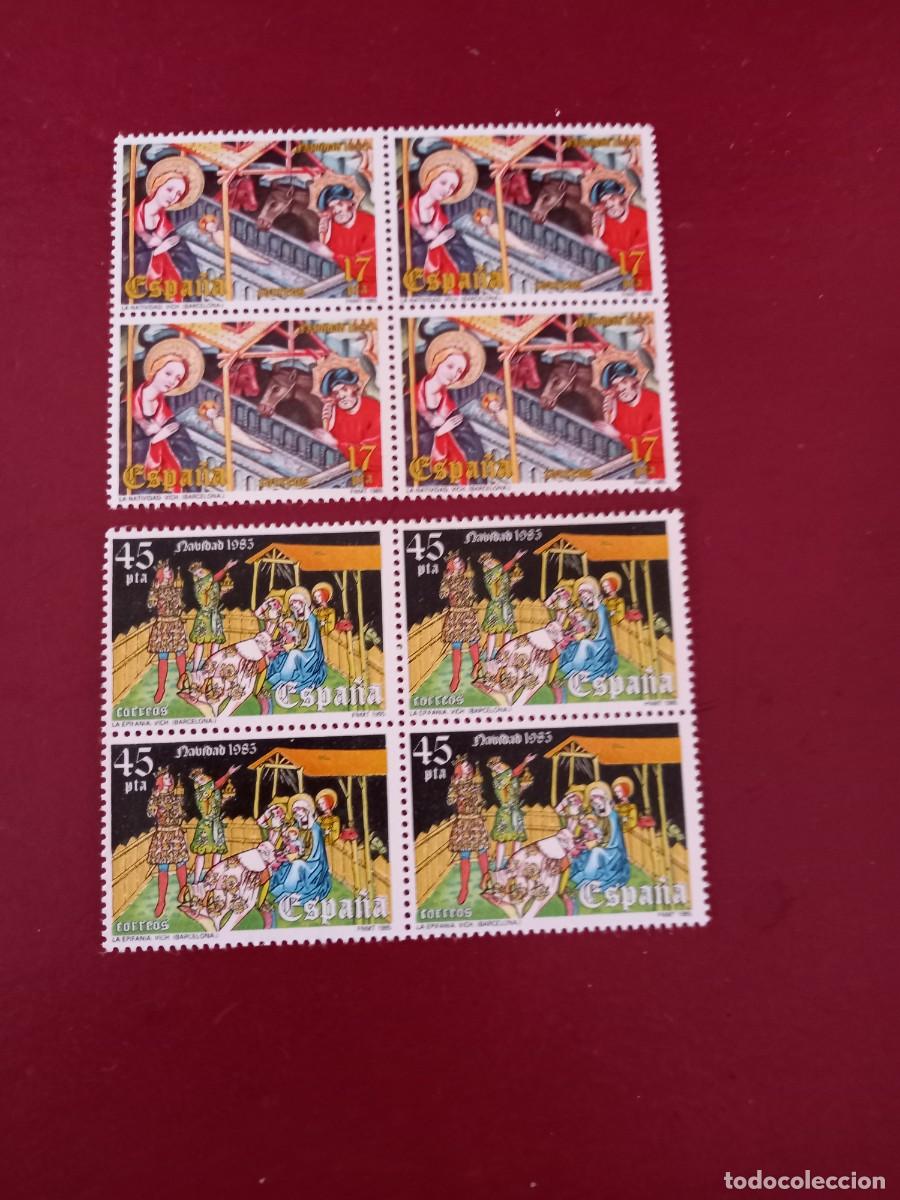 Sellos: 1985 .NAVIDAD 1985, en bloque de 4. - Foto 1