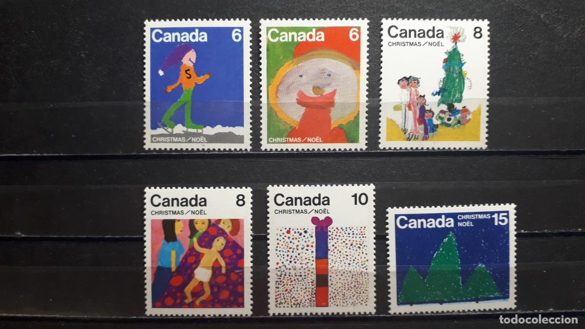 Sellos: NAVIDAD. CANAD&Aacute; . A&Ntilde;O 1975. **. Yvert 584/9 - Foto 1