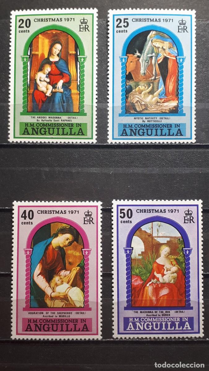 Sellos: NAVIDAD. ANGUILLA . A&Ntilde;O 1971. **. Yvert 101/4 - Foto 1