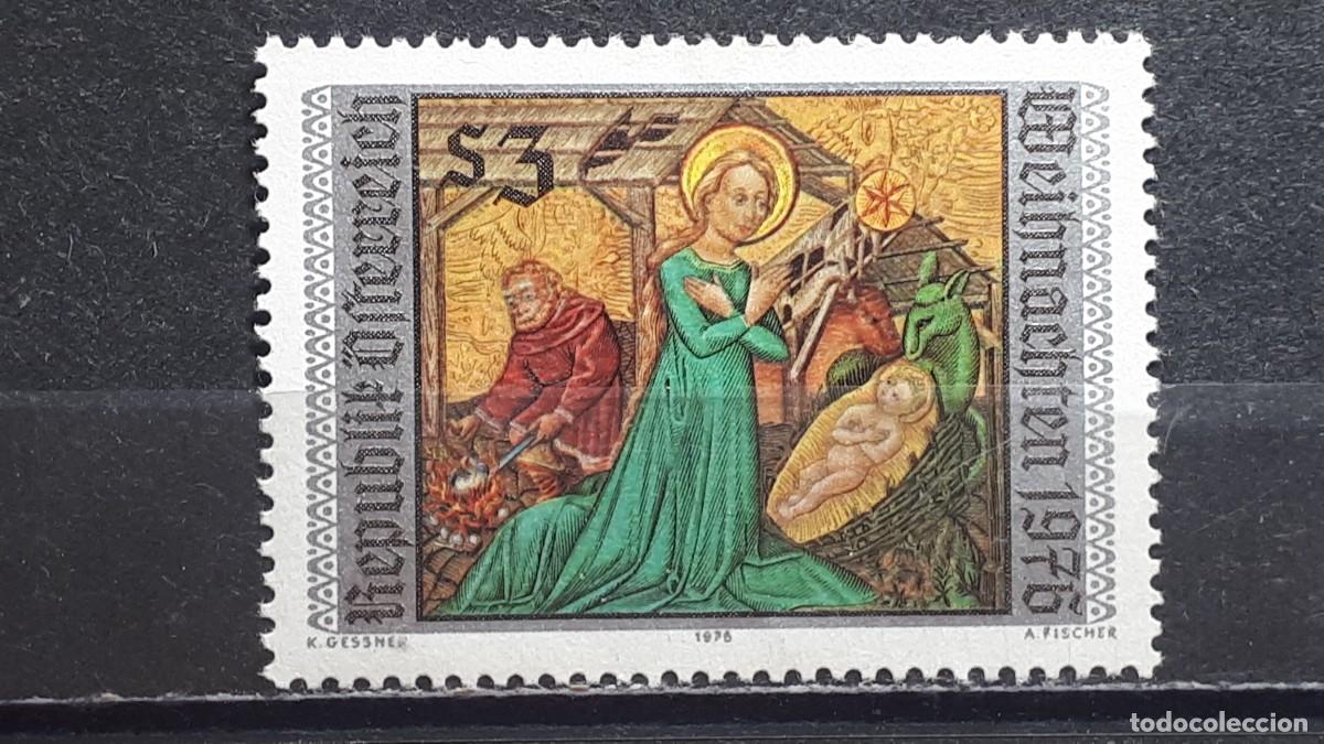 Sellos: NAVIDAD. AUSTRIA. A&Ntilde;O 1976. **. Yvert 1363 - Foto 1