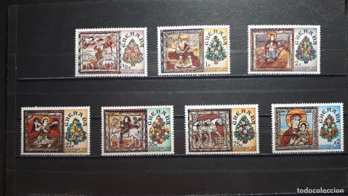 Sellos: NAVIDAD. GRENADA. A&Ntilde;O 1977. **. YVERT 759/65 - Foto 1