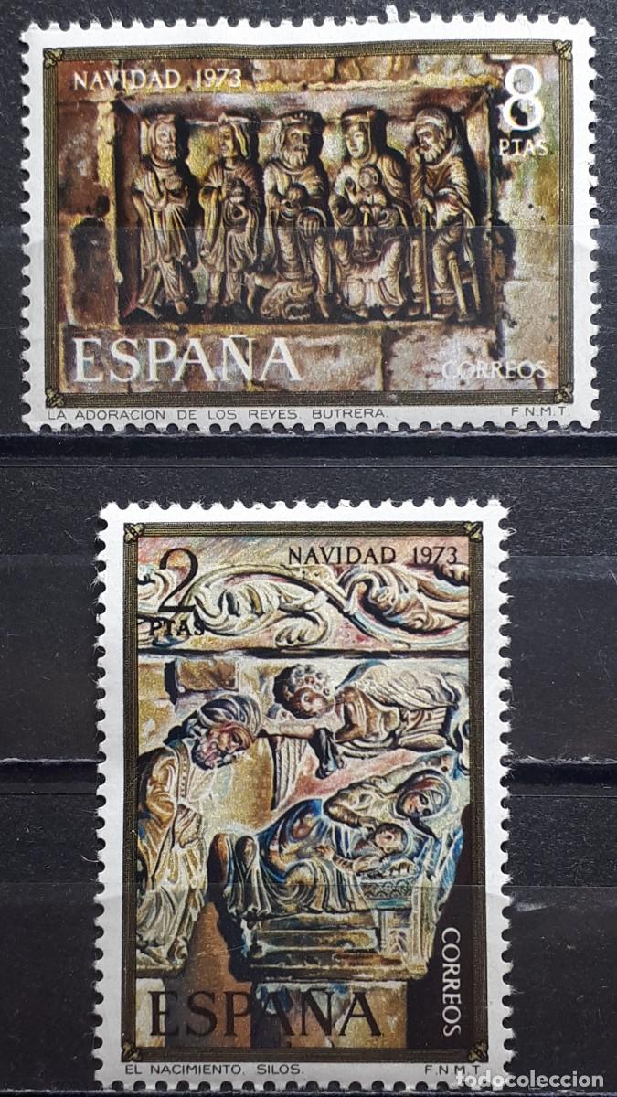 Sellos: NAVIDAD. ESPA&Ntilde;A. A&Ntilde;O 1973. *. YVERT 1817/8 - Foto 1