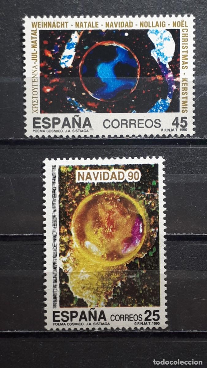 Sellos: NAVIDAD. ESPA&Ntilde;A. A&Ntilde;O 1990. *. YVERT 2696/7 - Foto 1