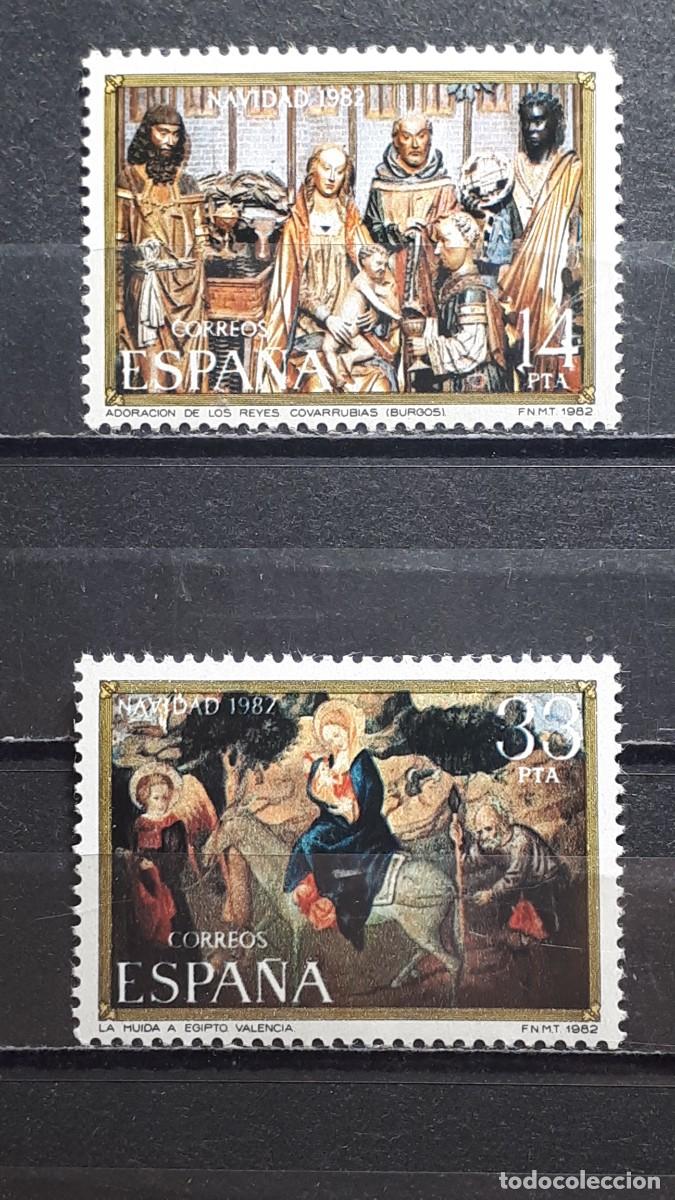 Sellos: NAVIDAD. ESPA&Ntilde;A. A&Ntilde;O 1982. *. YVERT 2343/4 - Foto 1