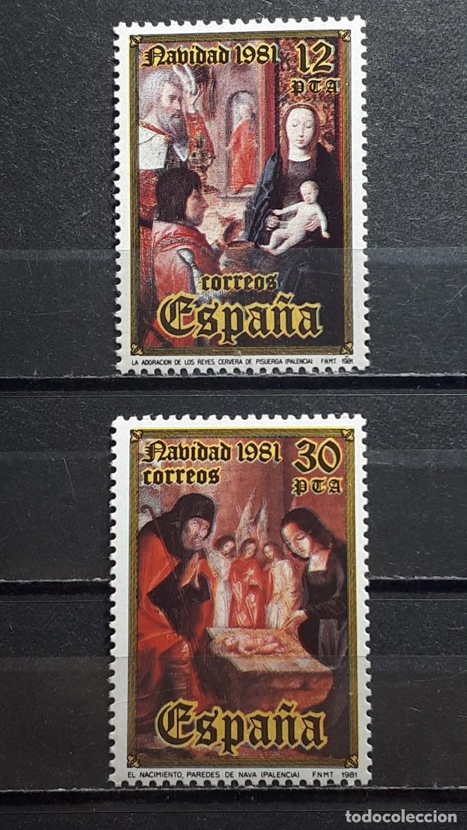 Sellos: NAVIDAD. ESPA&Ntilde;A. A&Ntilde;O 1981. *. YVERT 2266/7 - Foto 1