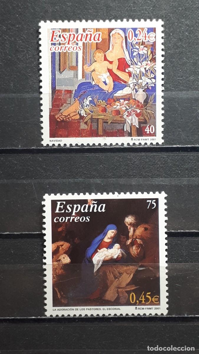 Sellos: NAVIDAD. ESPA&Ntilde;A. A&Ntilde;O 2001. * *. YVERT 3391/2 - Foto 1