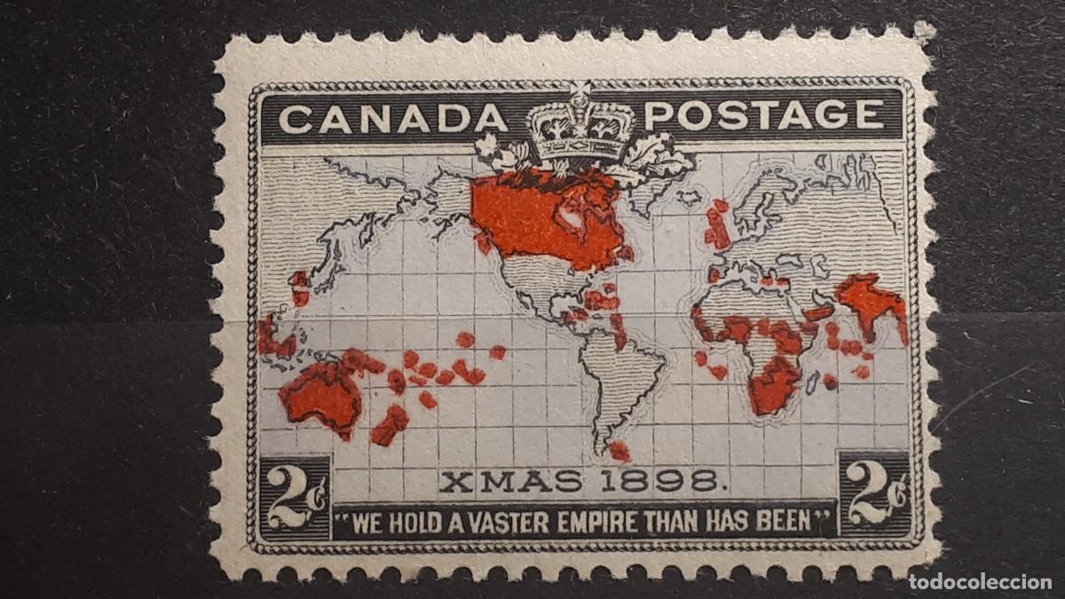 Sellos: NAVIDAD. CANAD&Aacute;. A&Ntilde;O 1898. **. YVERT 73. - Foto 1