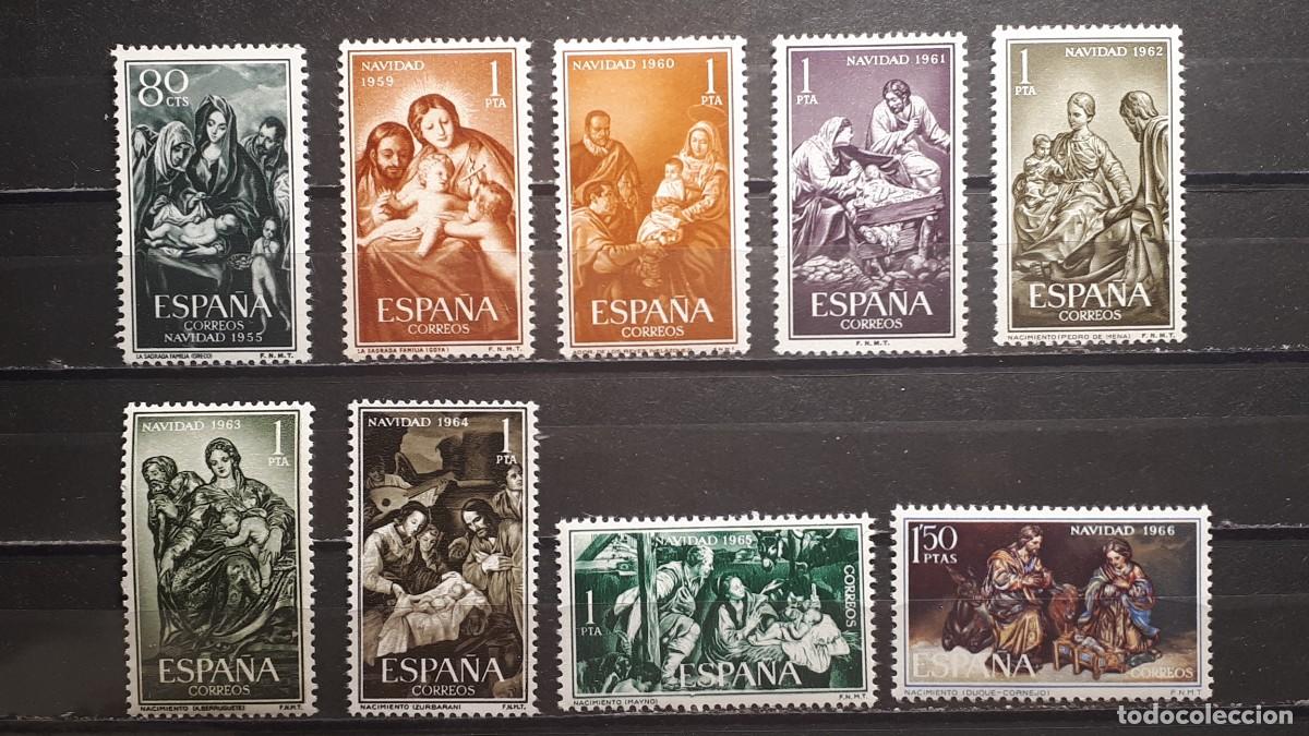 Sellos: NAVIDAD. ESPA&Ntilde;A. A&Ntilde;O 1955, 1959 A 1966.**. - Foto 1