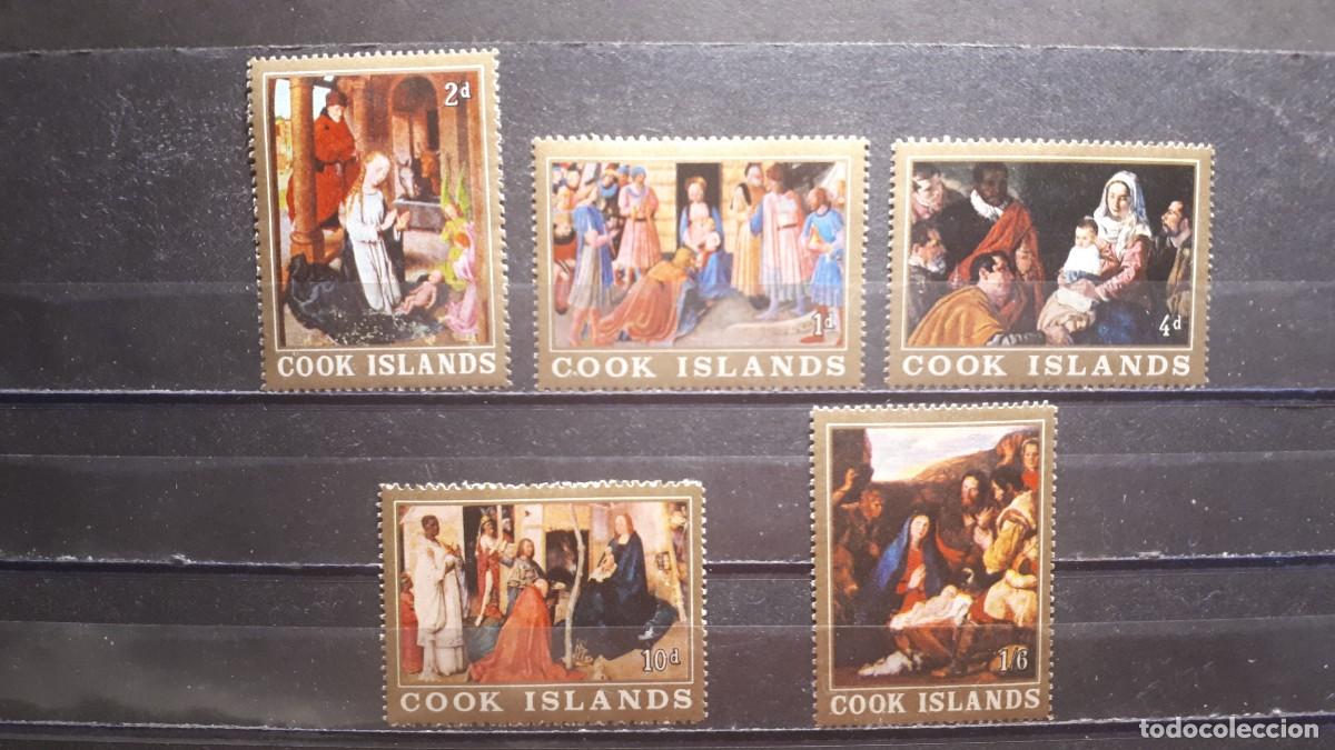 Sellos: NAVIDAD. ISLAS COOK. A&Ntilde;O 1966. **. YVERT 111/5 - Foto 1