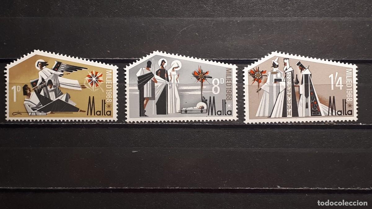 Sellos: NAVIDAD. MALTA. 1968. **. YVERT 182/4 - Foto 1
