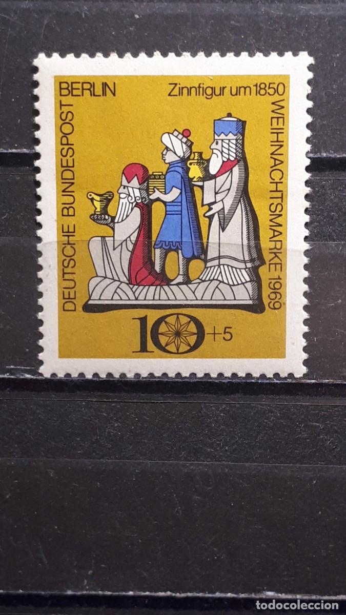 Sellos: NAVIDAD. BERL&Iacute;N . 1969. **. YVERT 327 - Foto 1