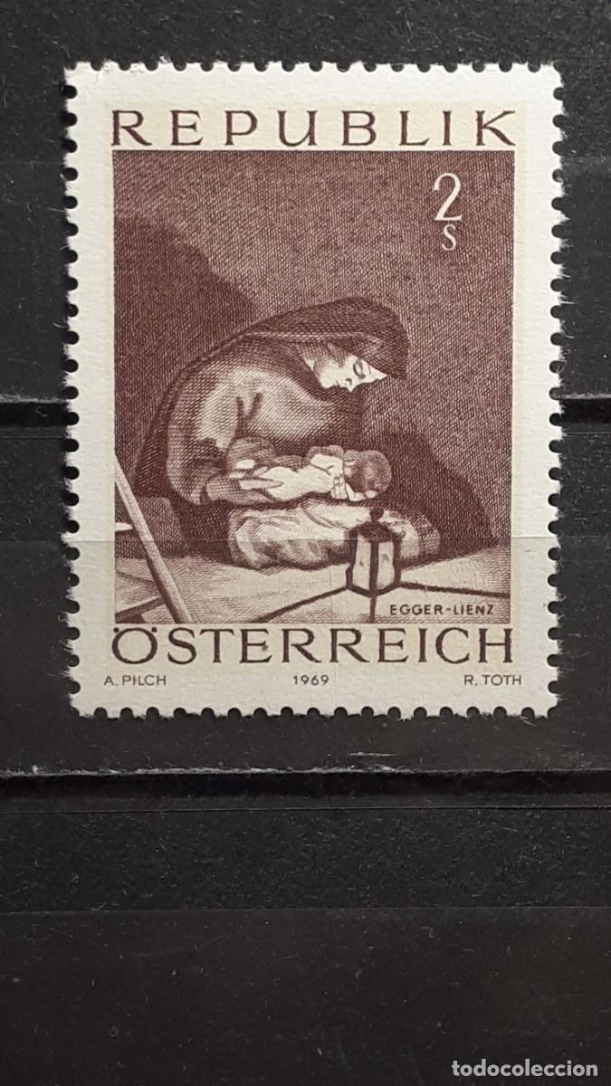 Sellos: NAVIDAD. AUSTRIA . 1969. **. YVERT 1140 - Foto 1