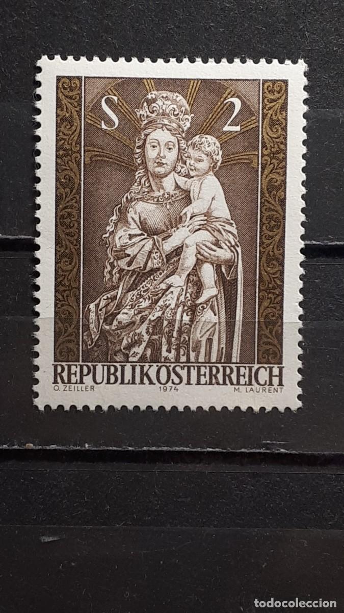 Sellos: NAVIDAD. AUSTRIA. 1974. **. YVERT 1300 - Foto 1