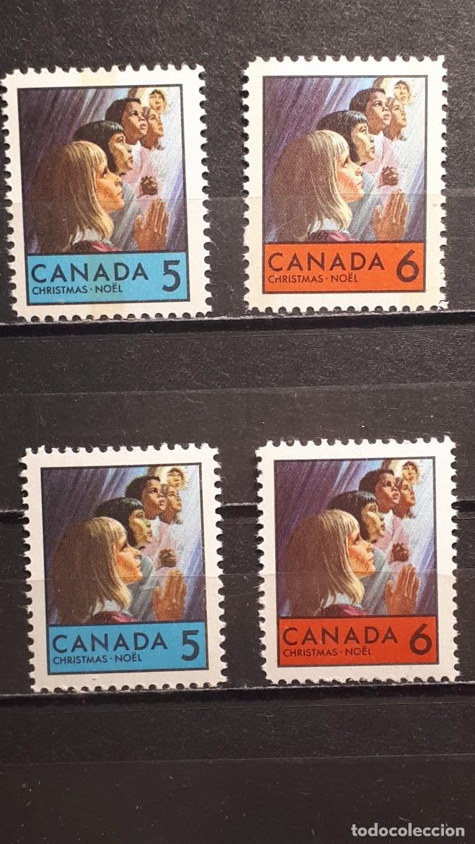 Sellos: NAVIDAD. CANAD&Aacute; . 1969. **. YVERT 417/8. 417a/b - Foto 1