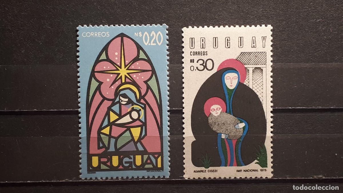 Sellos: NAVIDAD. URUGUAY. 1975. **. YVERT 928/9 - Foto 1