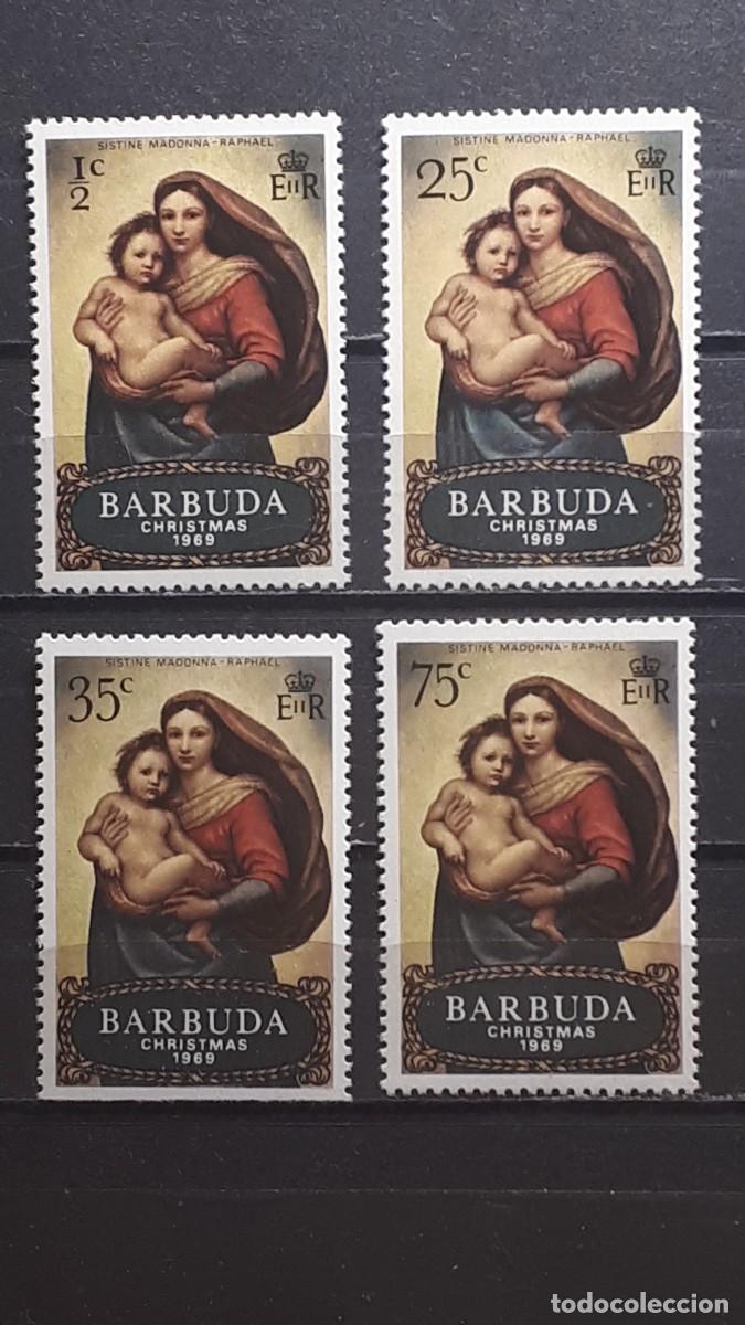 Sellos: NAVIDAD. BARBUDA. A&Ntilde;O 1969. **. YVERT 38/41 - Foto 1